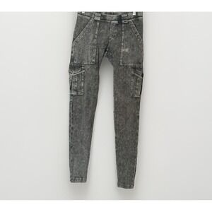 Vintage Y2K‎ Hard Tail Cargo Leggings Pants USA Utility Gray No Size Tag